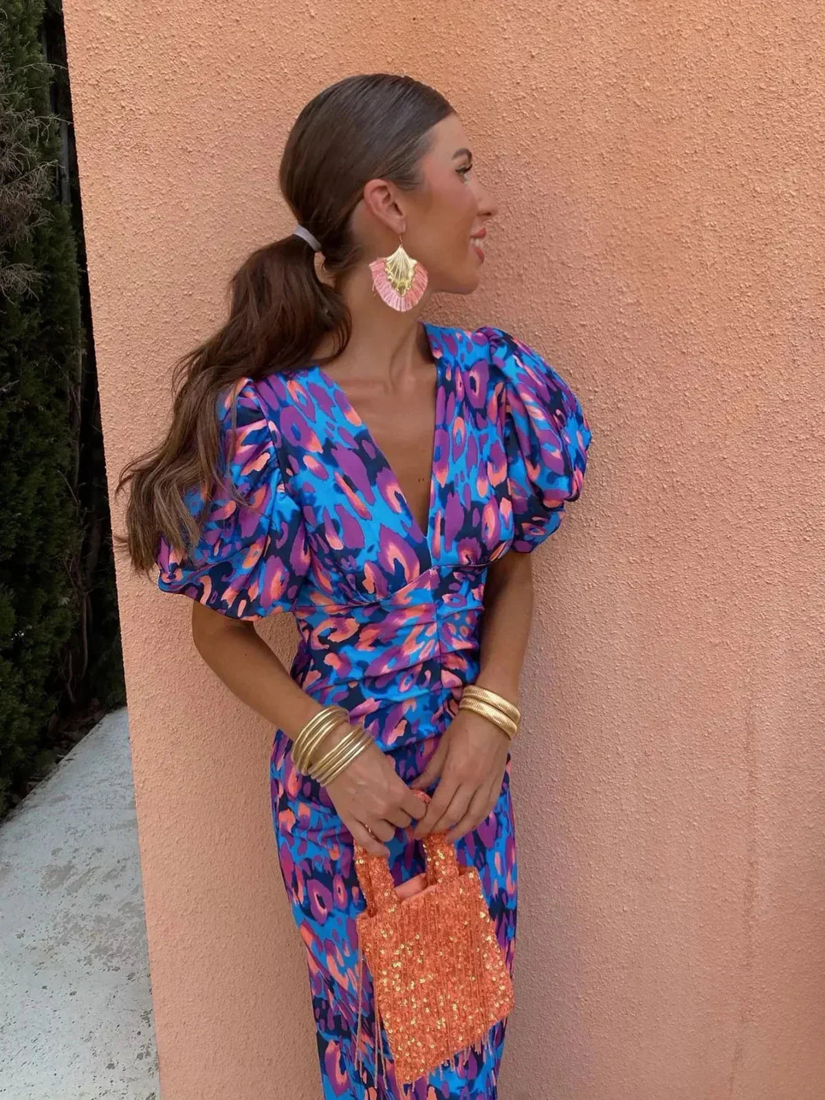 Maja – Puff Sleeve Summer Dress - Image 2