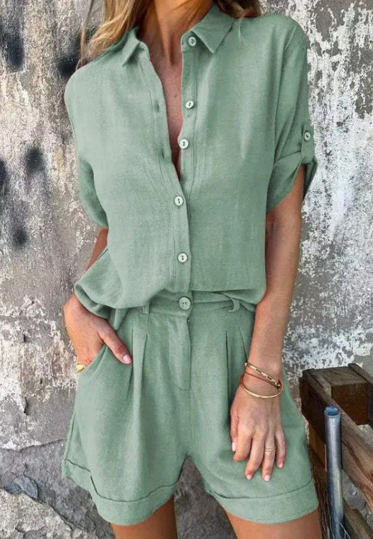 Luna – Women  Lightweight Shorts and Top Outfit - Image 5