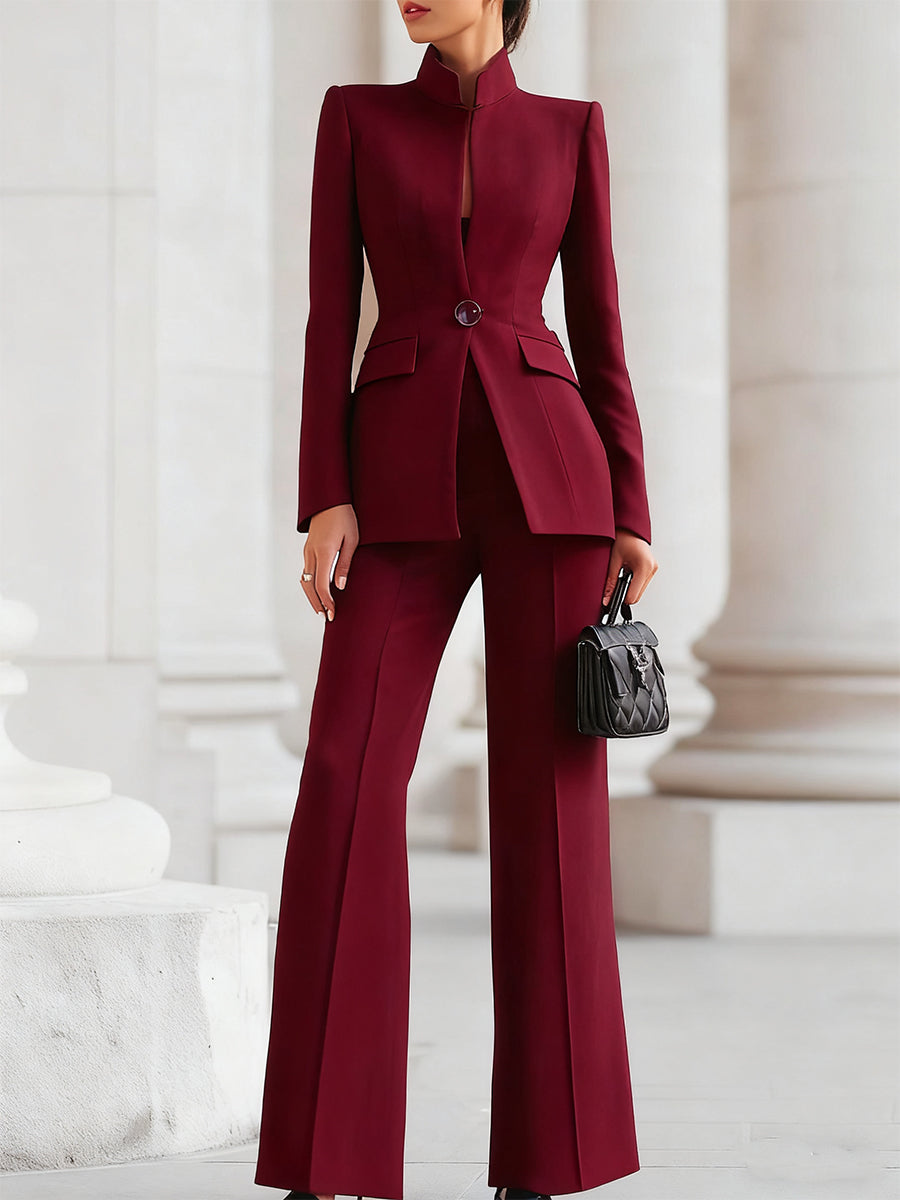 Women's Outfit with a Fitted Blazer and Loose Fit - J&B; - 4 - Elvaroza.com