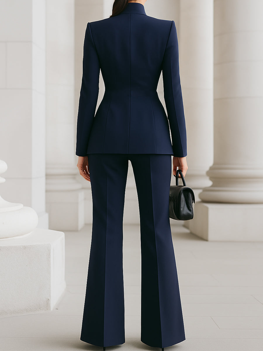 Women's Outfit with a Fitted Blazer and Loose Fit - J&B; - 8 - Elvaroza.com
