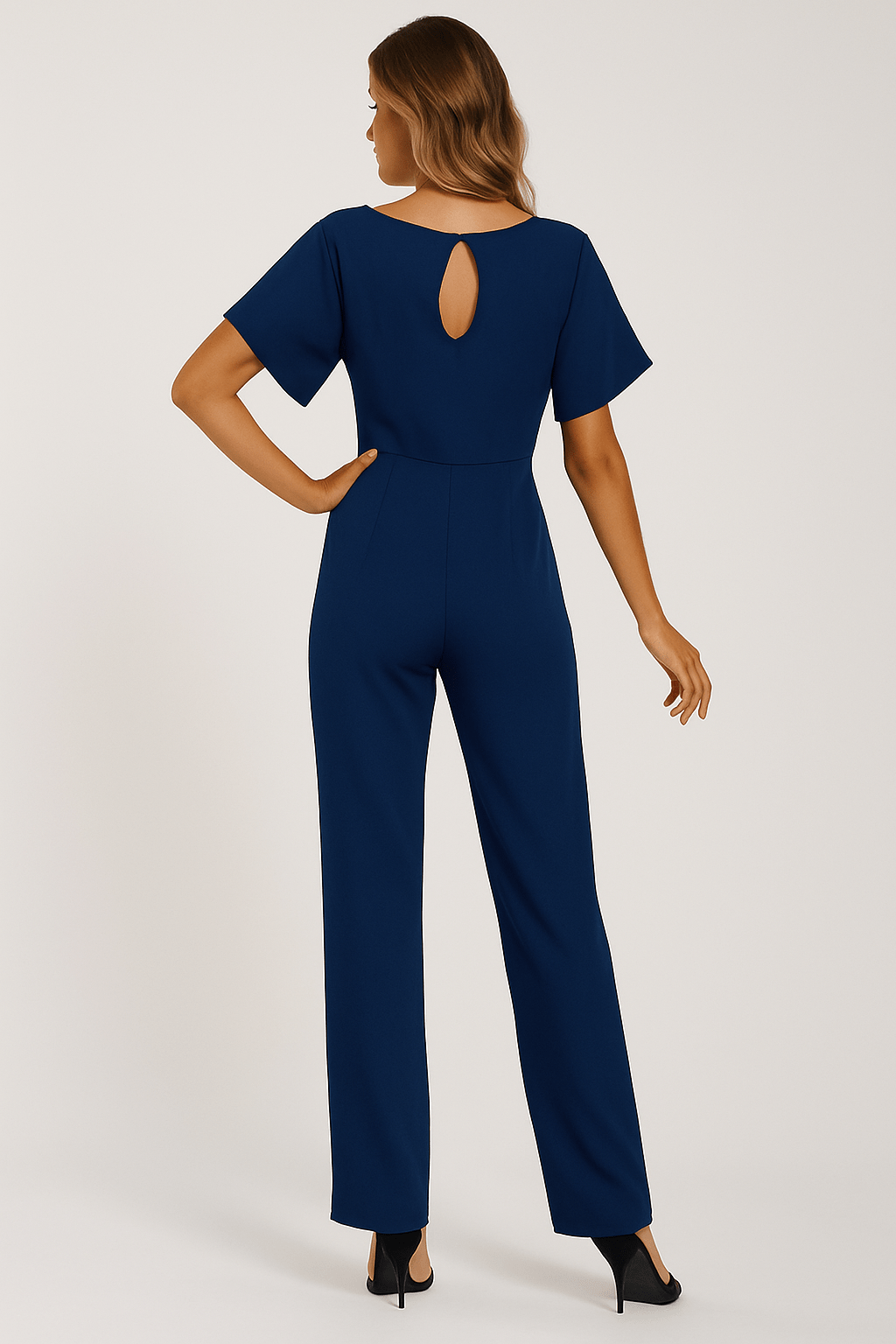 Melanie – Elegant Tie-Belt jumpsuit - Image 10