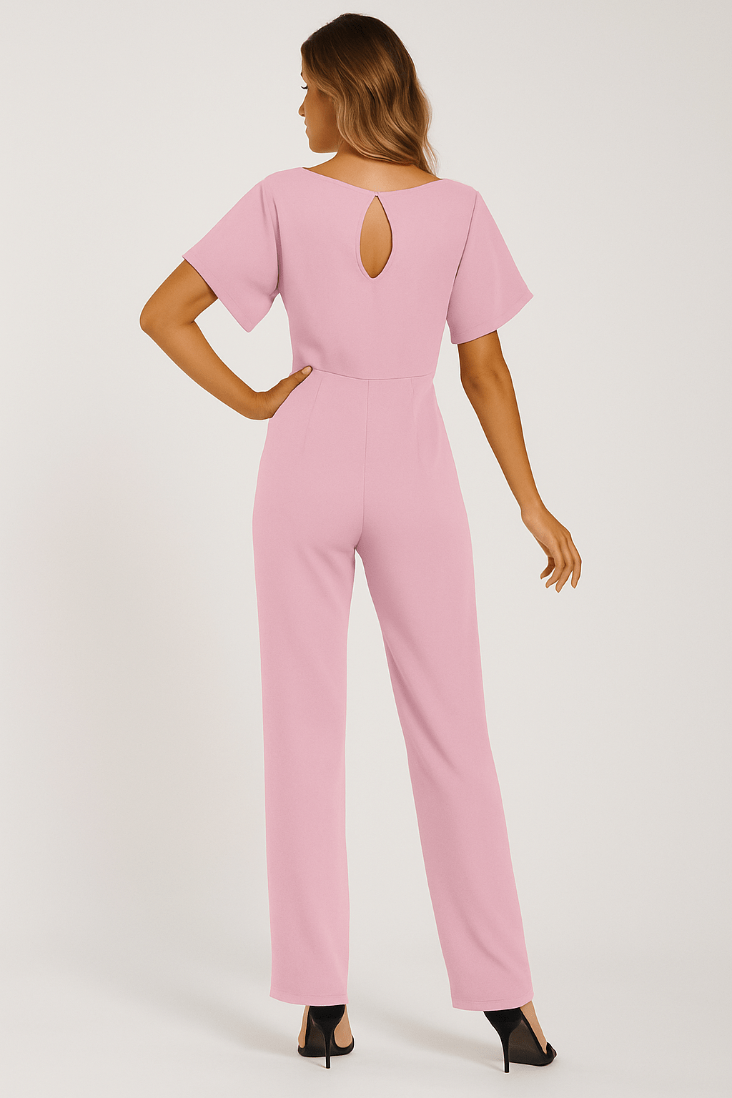 Melanie – Elegant Tie-Belt jumpsuit - Image 13
