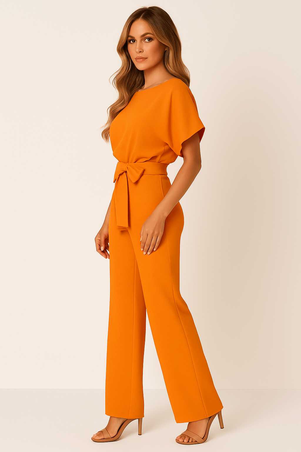 Melanie – Elegant Tie-Belt jumpsuit - Image 18