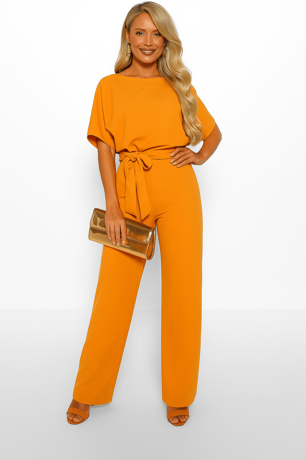 Melanie – Elegant Tie-Belt jumpsuit - Image 17