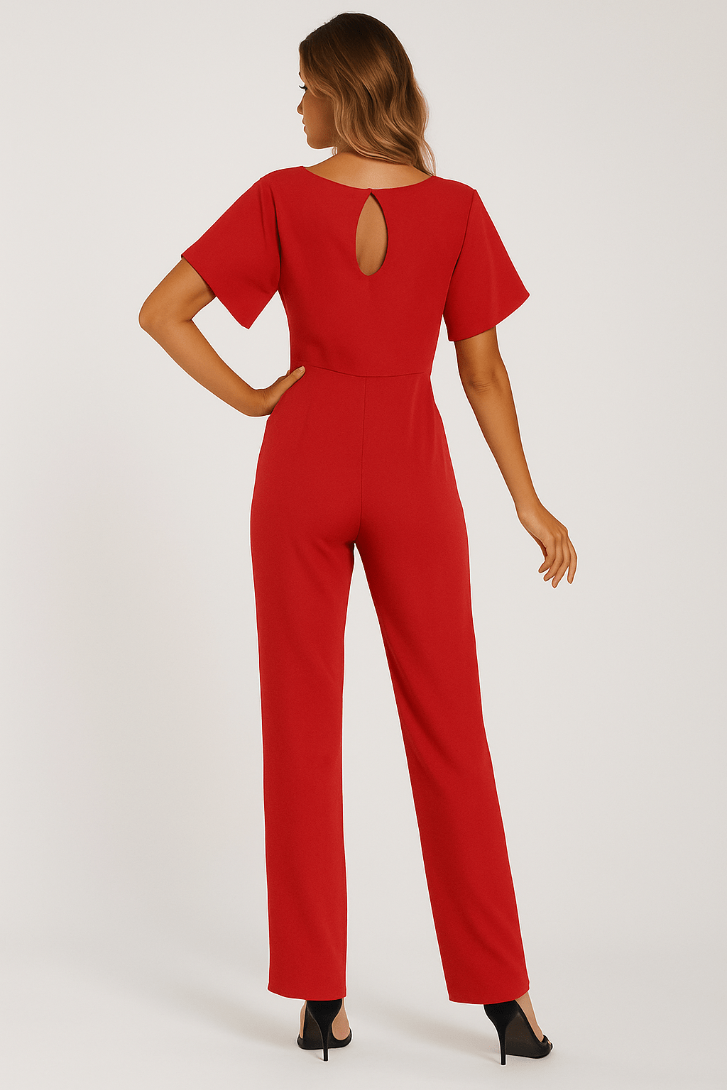 Melanie – Elegant Tie-Belt jumpsuit - Image 16