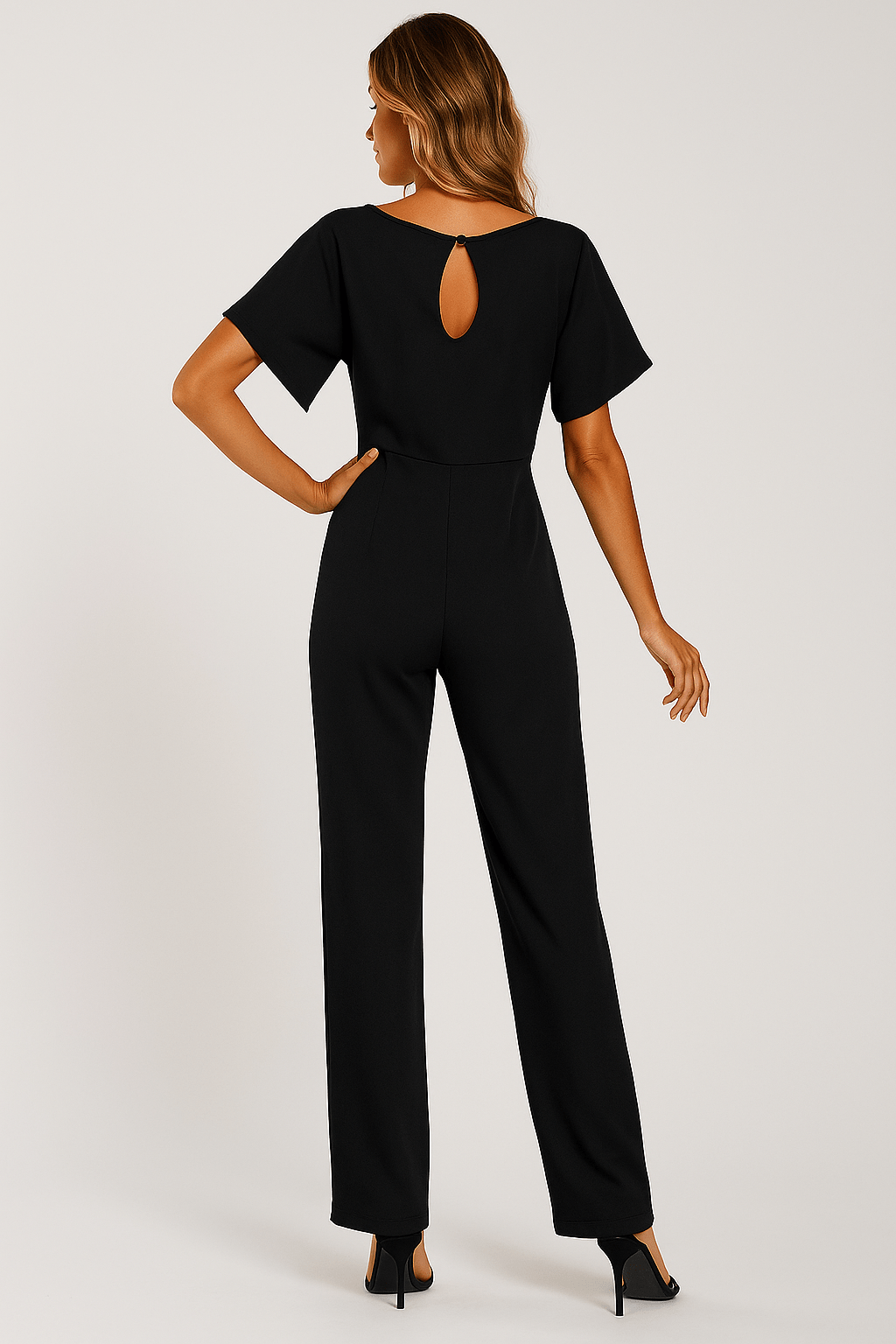 Melanie – Elegant Tie-Belt jumpsuit - Image 6