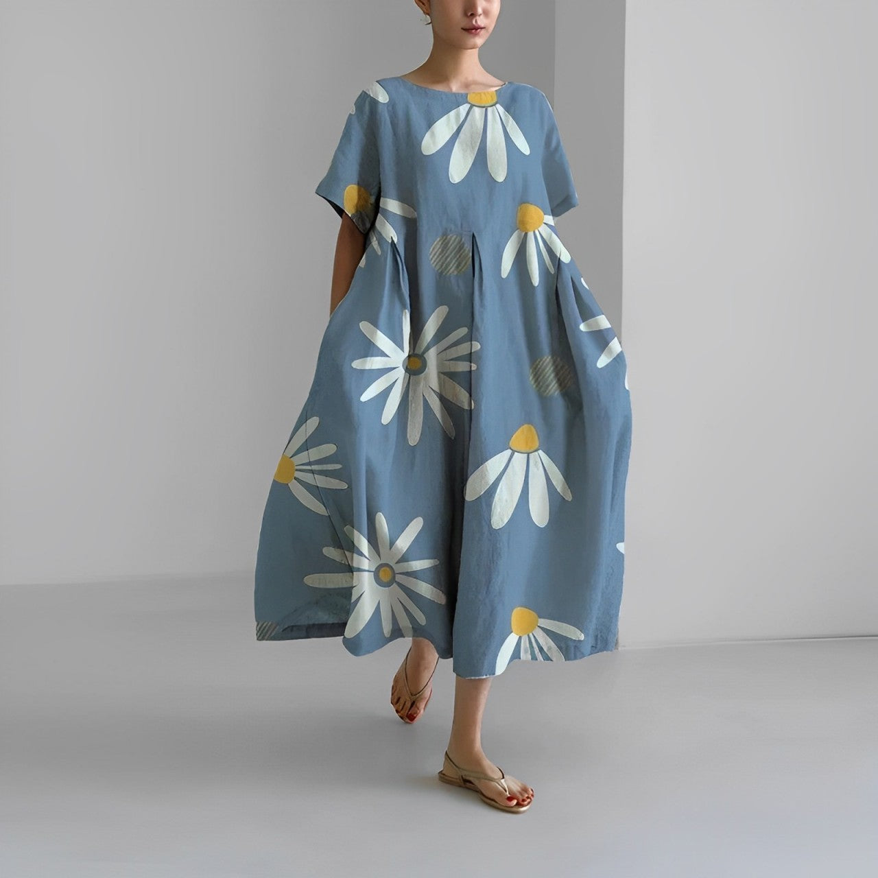 Vanessa – Loose Printed Dress - Image 9