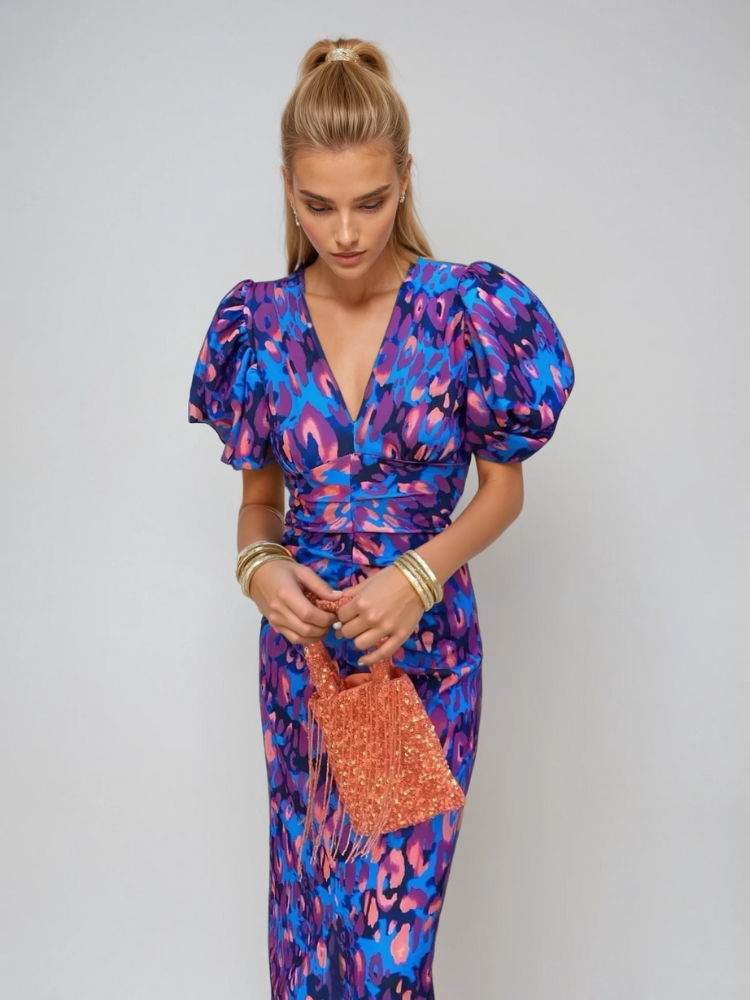 Maja – Puff Sleeve Summer Dress - Image 1