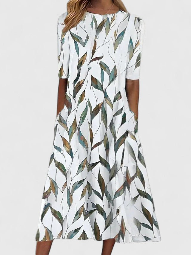 Leonie – Floral Sophisticated Dress - Image 2