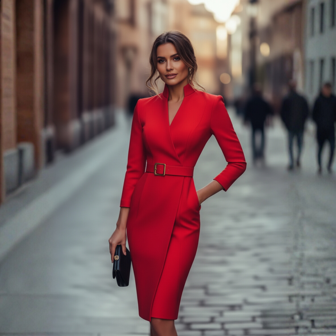 Ava – Women Elegant Wrap Dress - Image 6