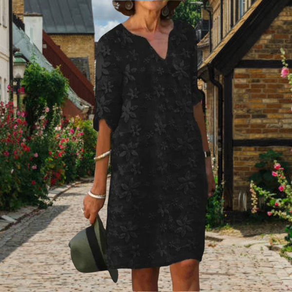 Mia – Women Floral Embroidered Dress - Image 2
