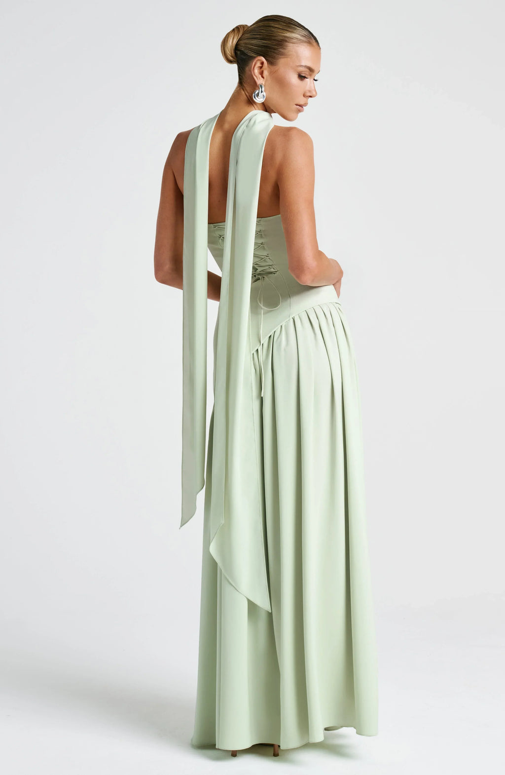 Christina – Long Strapless Corset Gown - Image 22