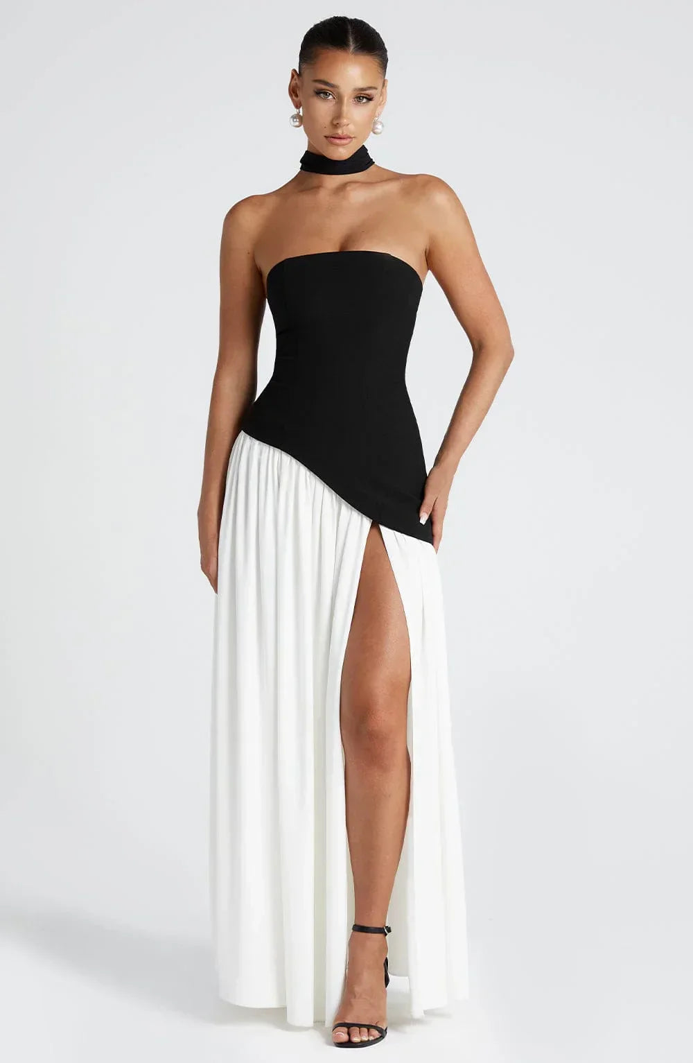 Christina – Long Strapless Corset Gown - Image 13