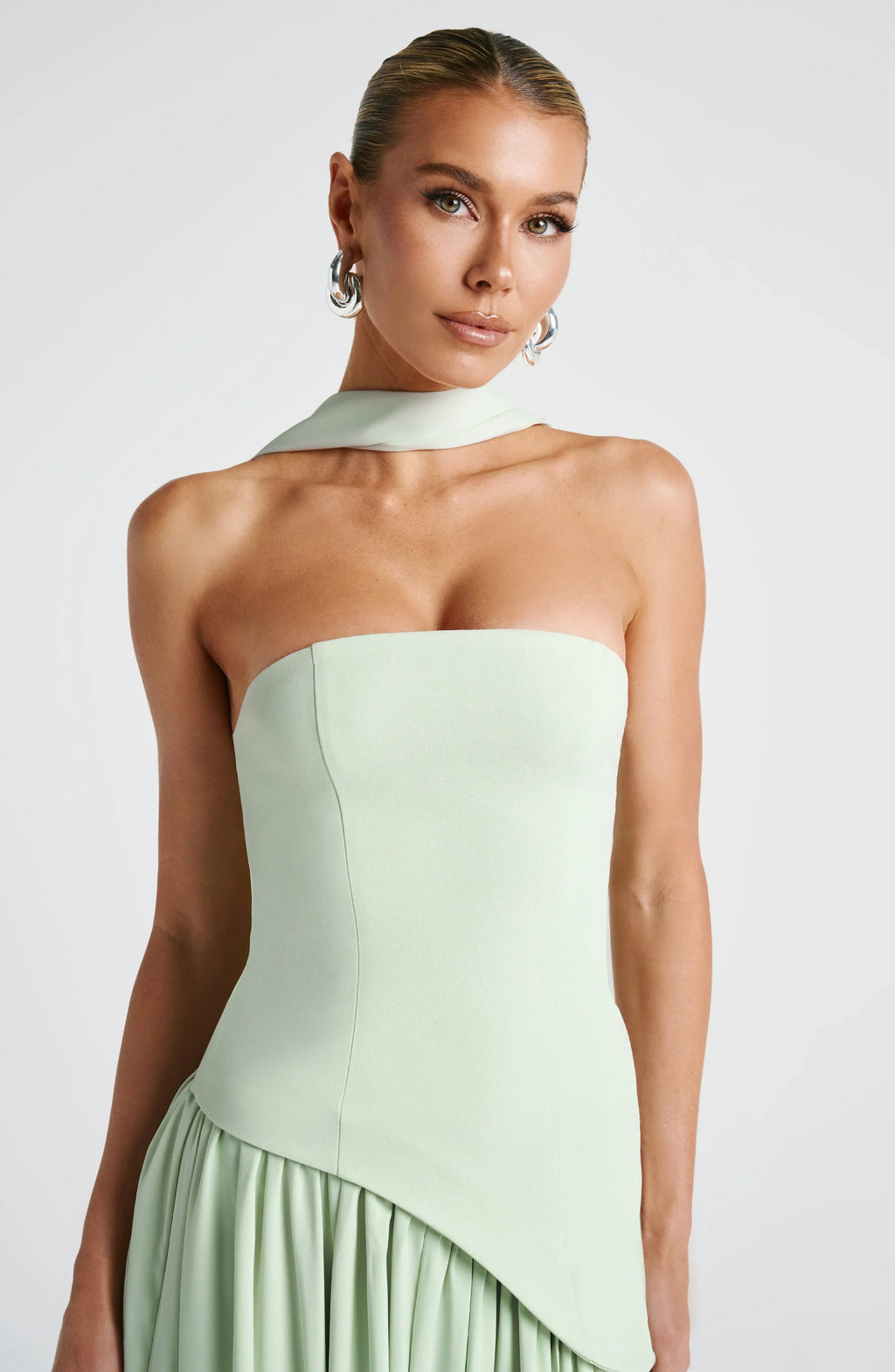 Christina – Long Strapless Corset Gown - Image 20