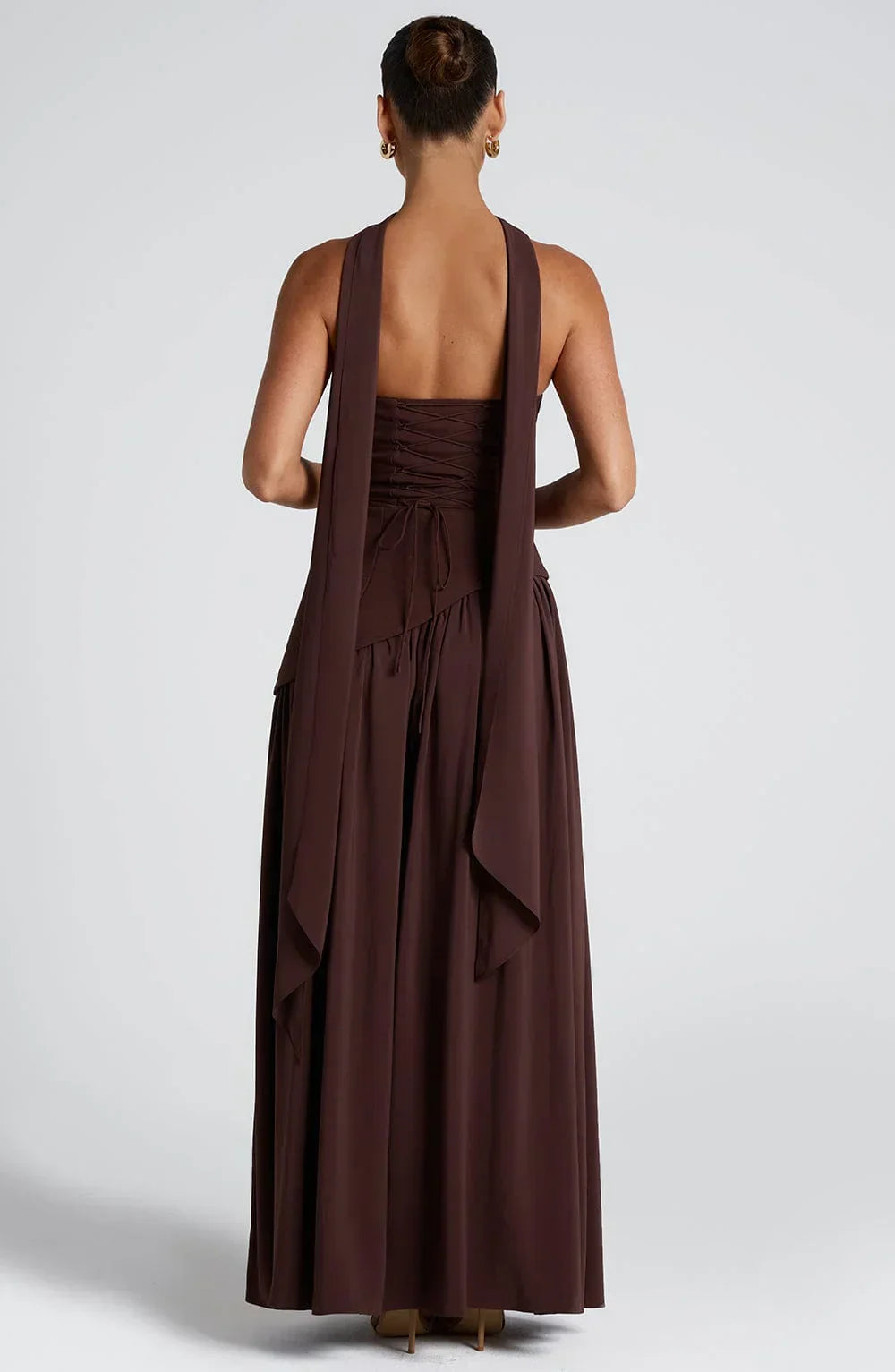 Christina – Long Strapless Corset Gown - Image 3