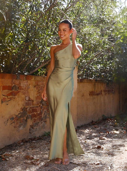 Agnes – One-Shoulder Wedding guest Dress - Image 2