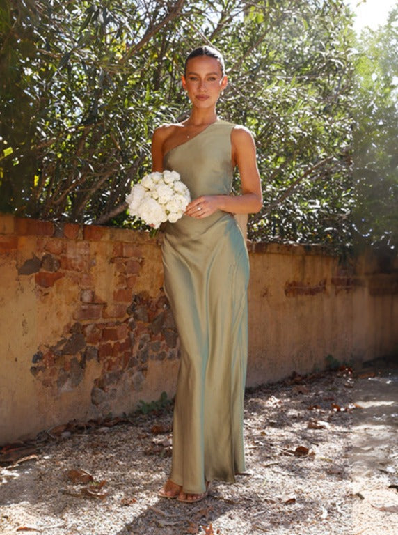 Agnes – One-Shoulder Wedding guest Dress - Image 3