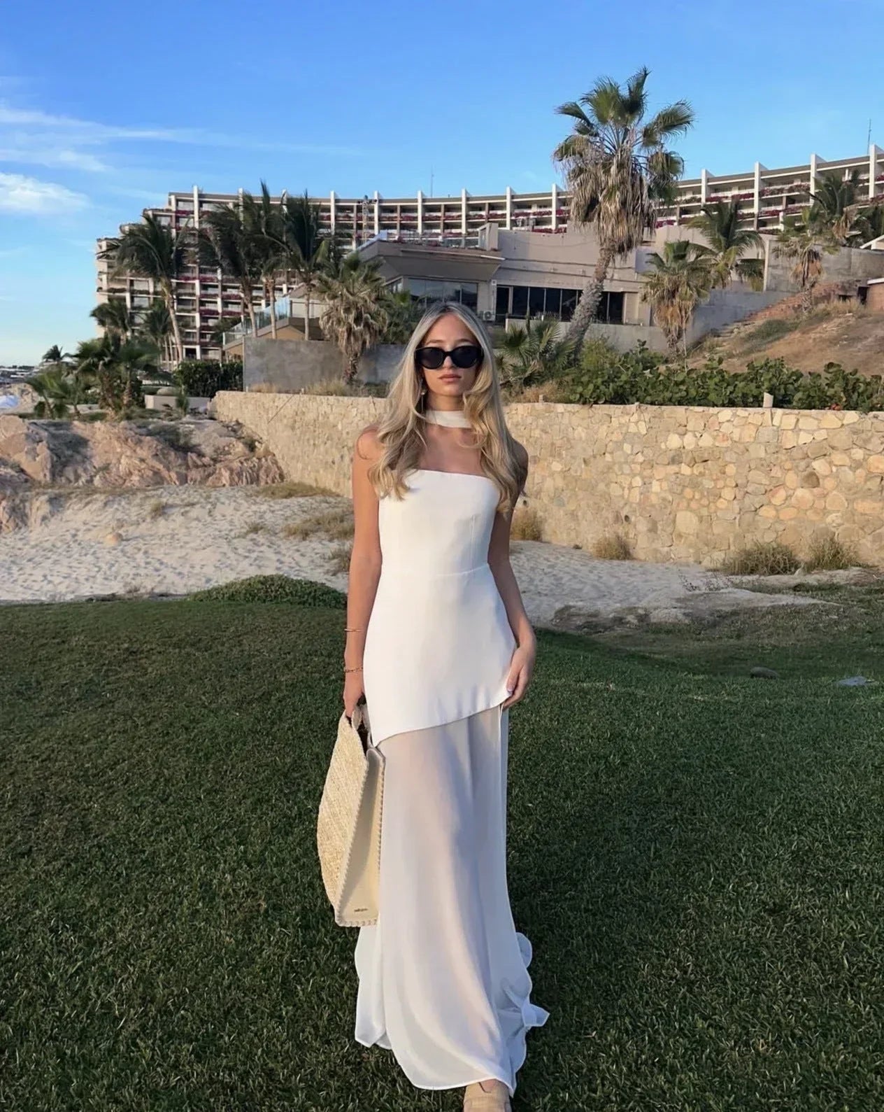 Erika – Long Sleeveless with Slit and Bustier Dress - Image 1