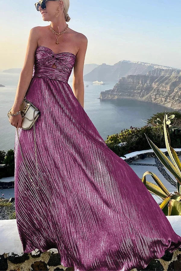 Ingrid – Elegant Strapless Wedding Guest Dress - Image 10
