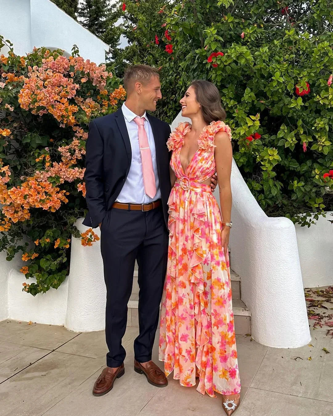 Nicole – Floral Sleeveless Wedding Guest Dress - Image 6