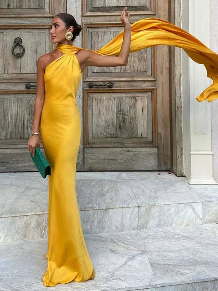 Hannah – One Shoulder Wedding Guest Dress - Image 2