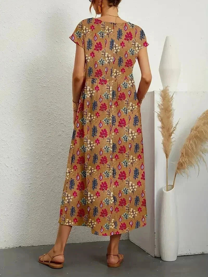 Ines – Floral with Pockets Summer Dress - Image 3