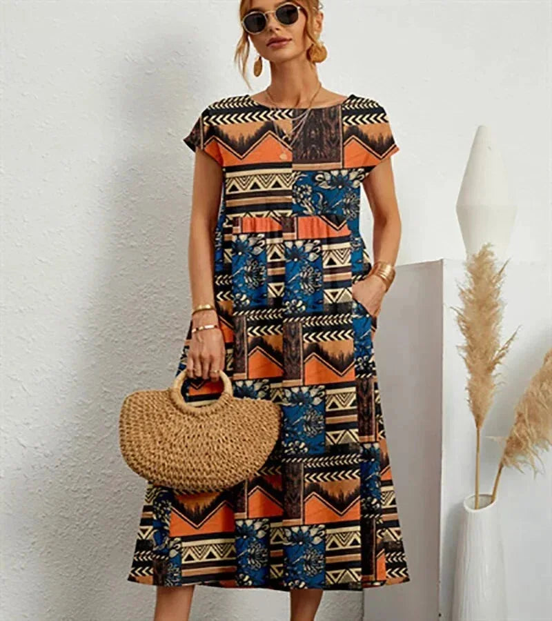 Ines – Floral with Pockets Summer Dress - Image 5
