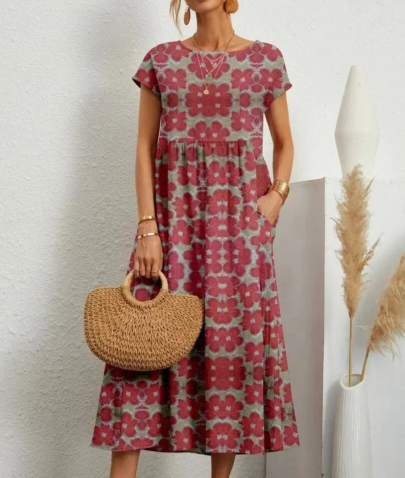 Ines – Floral with Pockets Summer Dress - Image 8