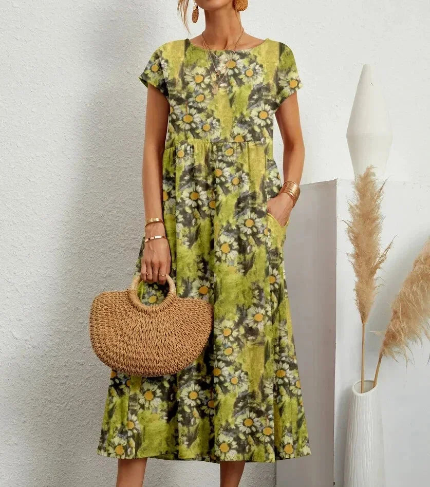 Ines – Floral with Pockets Summer Dress - Image 9
