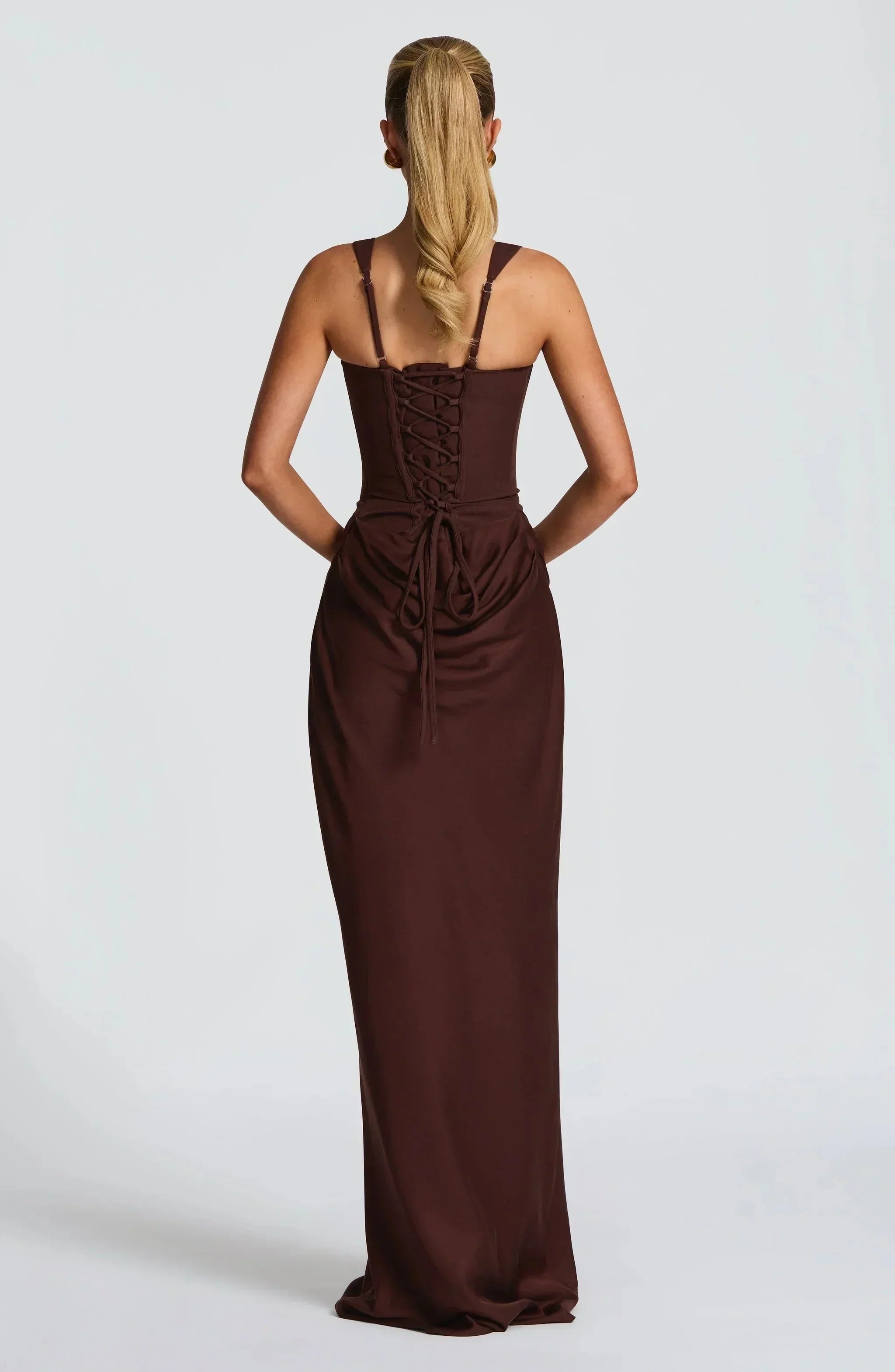 Sabine – Long Fitted Wedding Guest Dress - Image 4