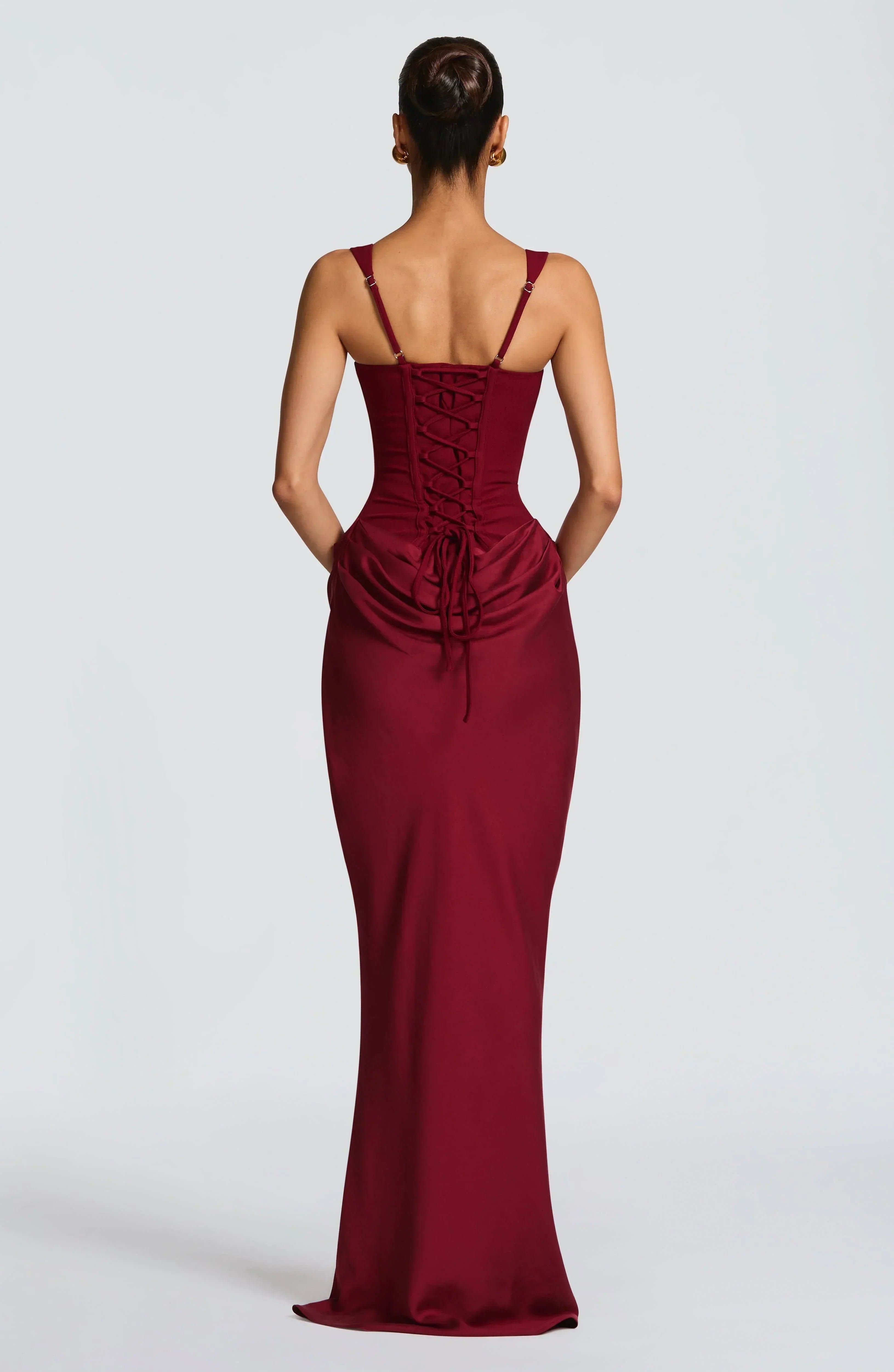 Sabine – Long Fitted Wedding Guest Dress - Image 11