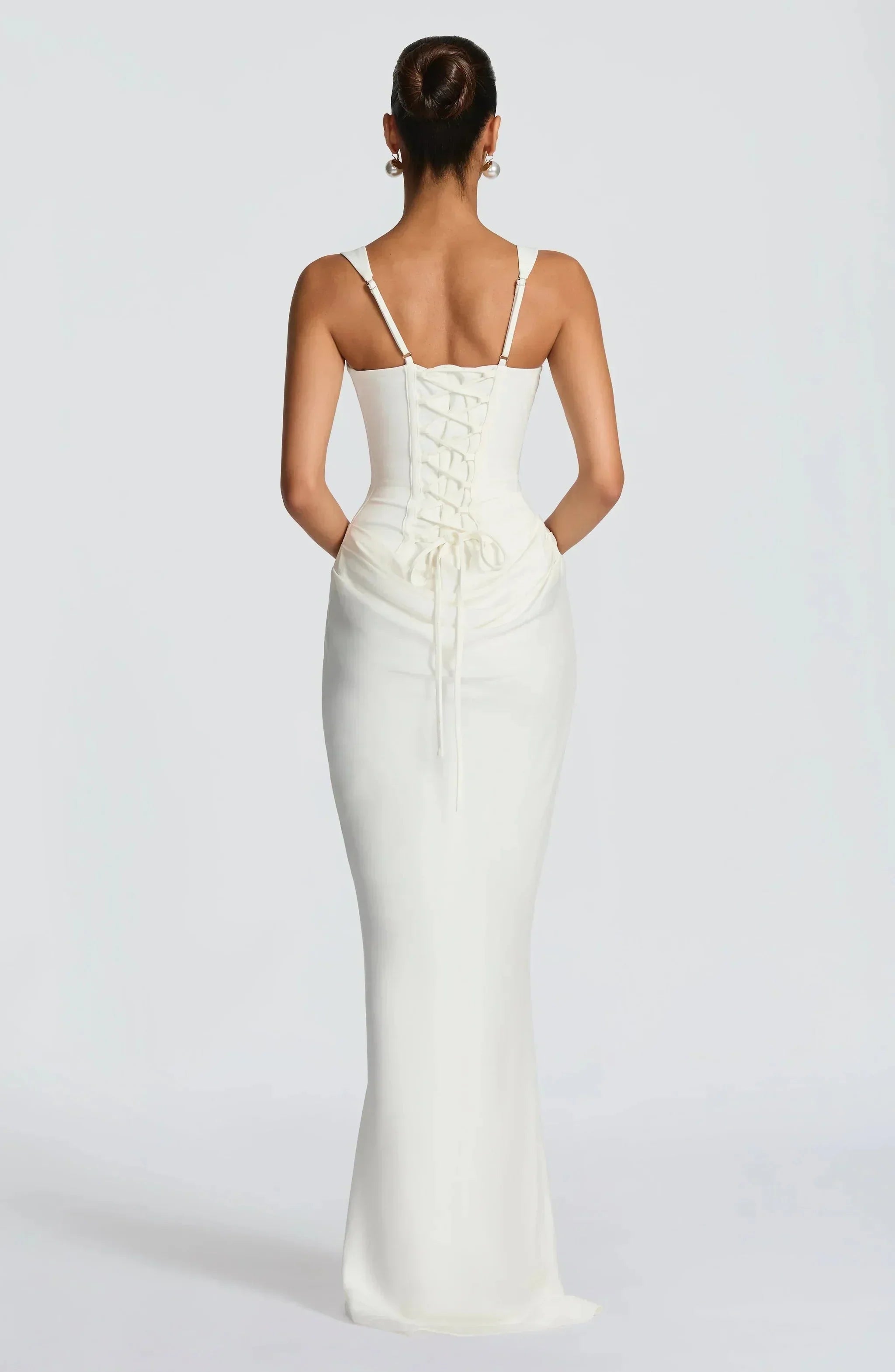 Sabine – Long Fitted Wedding Guest Dress - Image 9