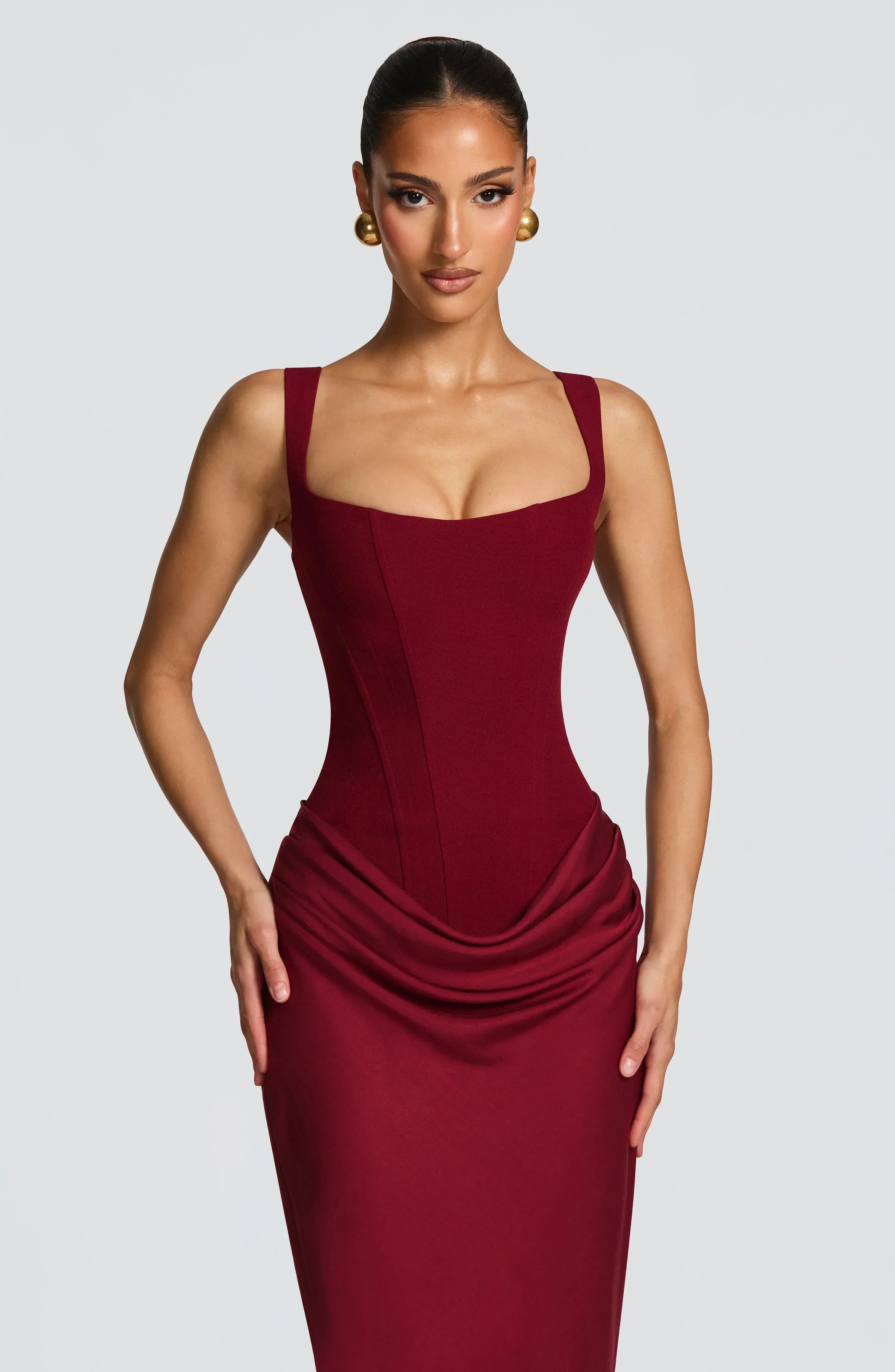 Sabine – Long Fitted Wedding Guest Dress - Image 12