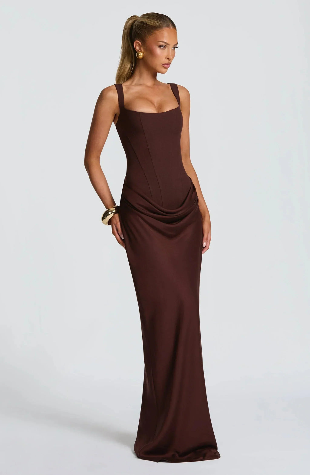 Sabine – Long Fitted Wedding Guest Dress - Image 3