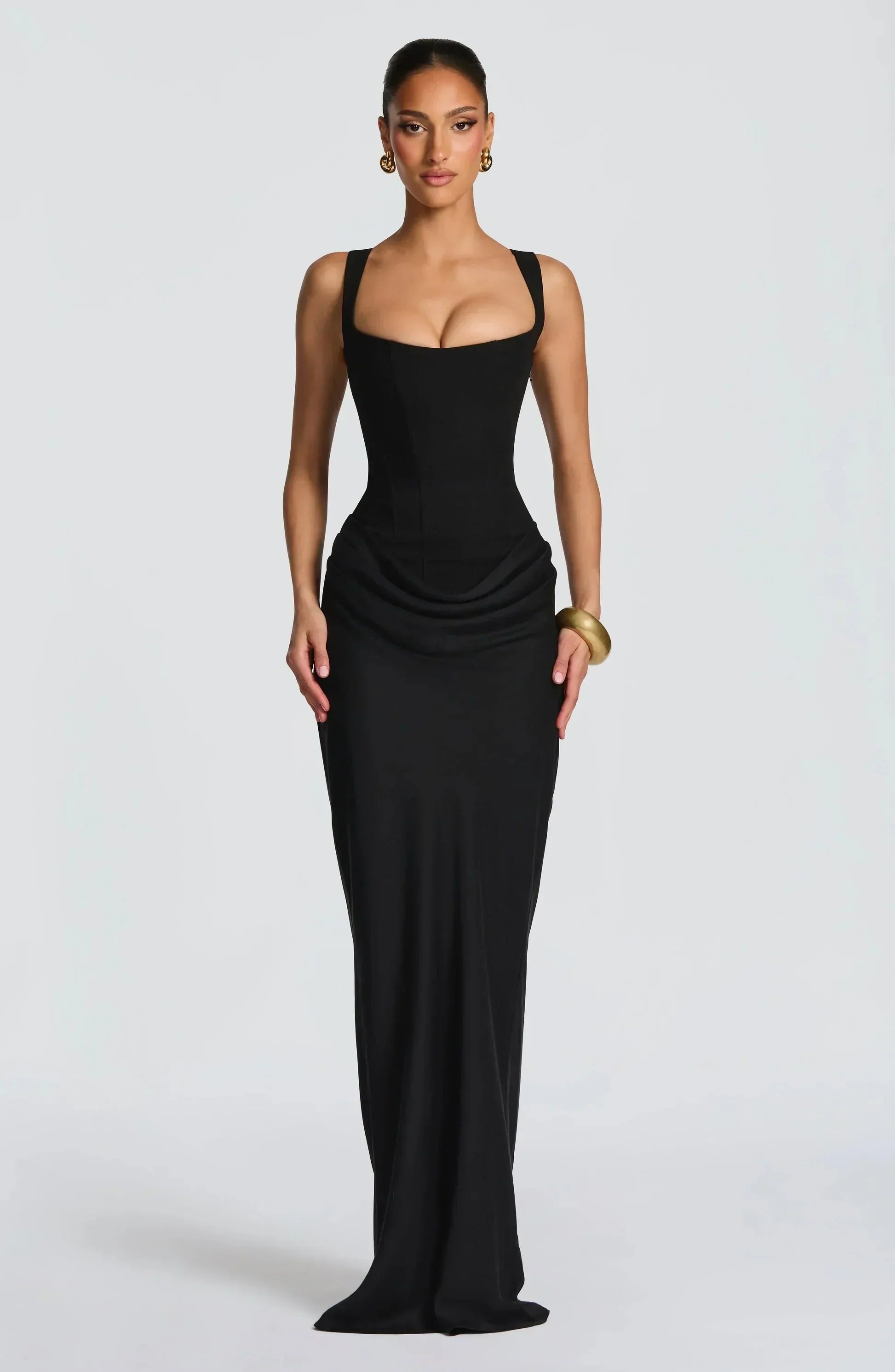 Sabine – Long Fitted Wedding Guest Dress - Image 13