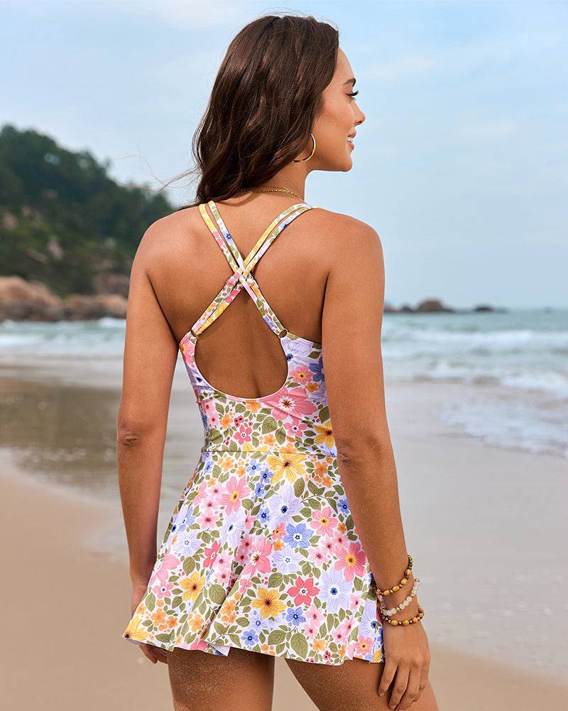 Paula – Women Flattering Swim Dress Swimsuit - Image 19