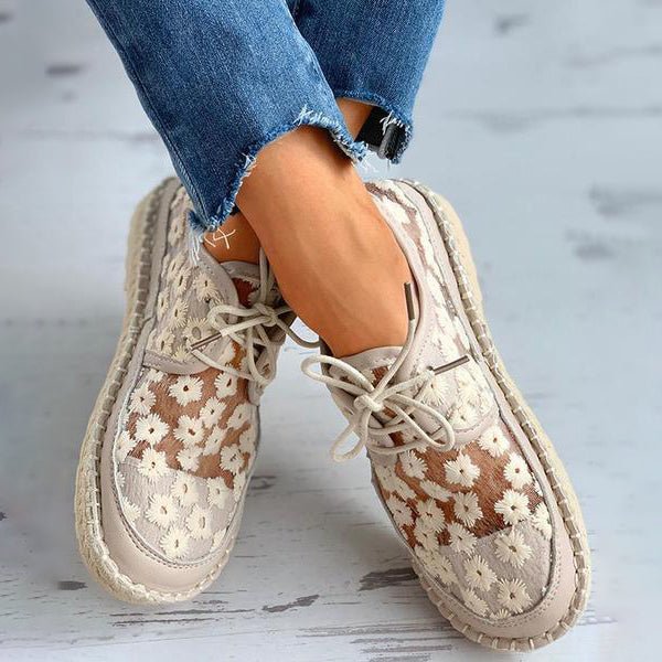 Amelie – Women Floral Embroidered Casual Shoes - Image 4