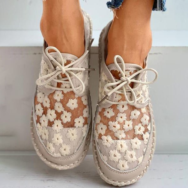 Amelie – Women Floral Embroidered Casual Shoes - Image 5