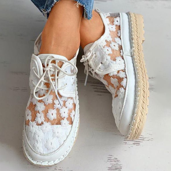 Amelie – Women Floral Embroidered Casual Shoes - Image 3