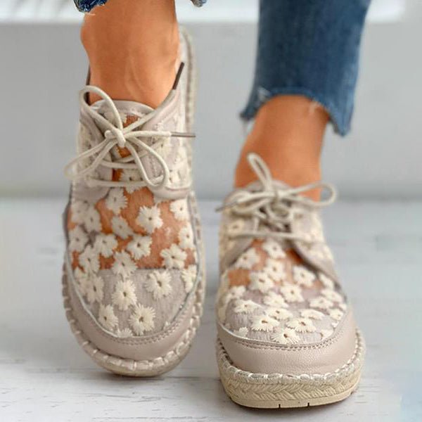 Amelie – Women Floral Embroidered Casual Shoes - Image 6