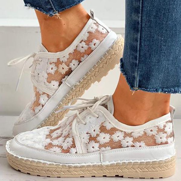 Amelie – Women Floral Embroidered Casual Shoes - Image 7