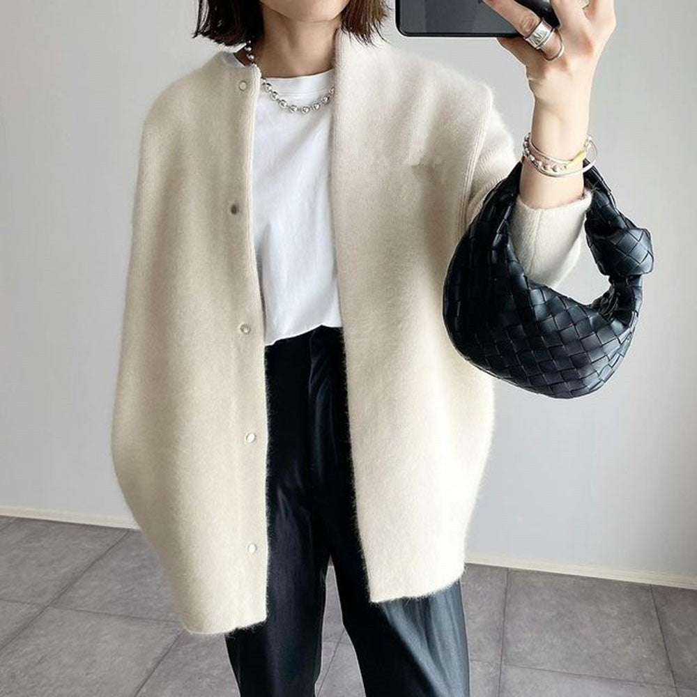 Soft women's jacket with a button placket and a relaxed fit - J&B; - 3 - Elvaroza.com