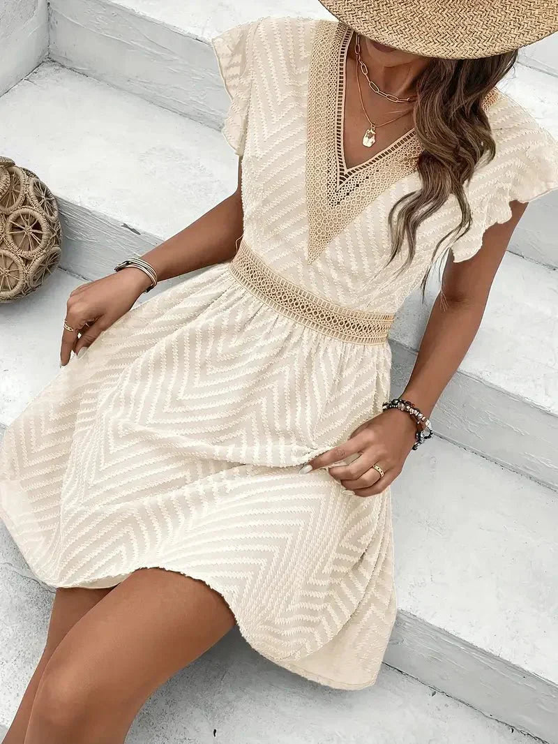 Susanne – Women Sweetheart V Neckline Dress - Image 5