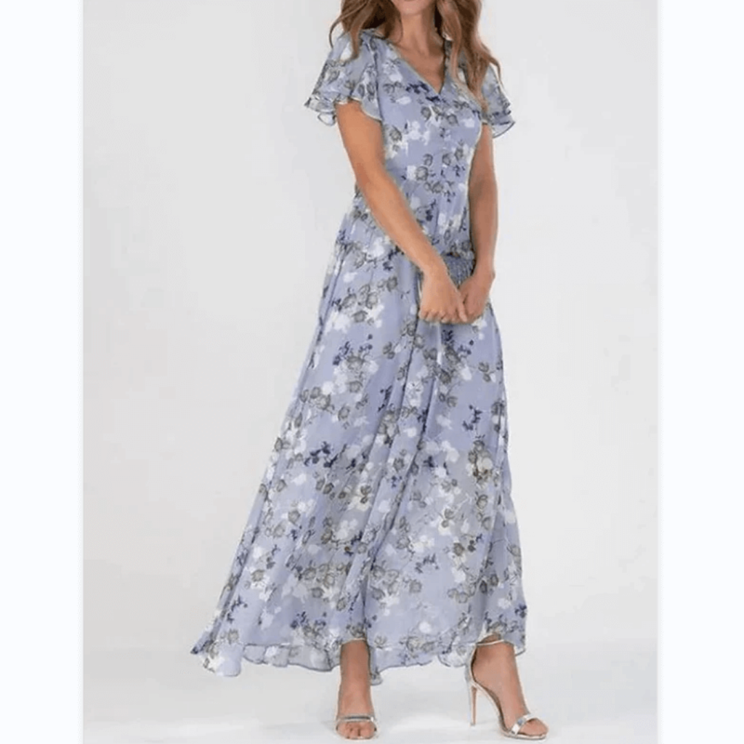 Isla – Women Floral Maxi Dress - Image 3