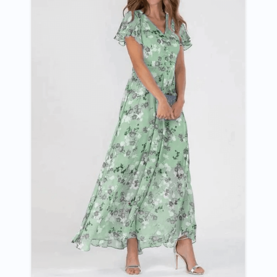 Isla – Women Floral Maxi Dress - Image 2