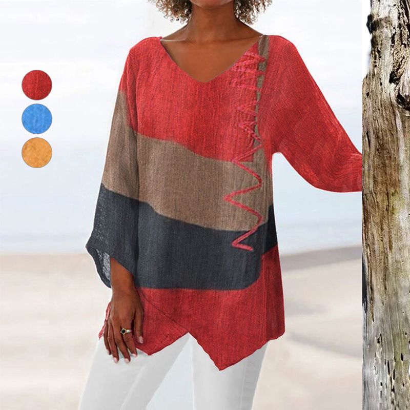 Chic Color-Block Blouse – Effortless Style for Every Occasion - Image 7