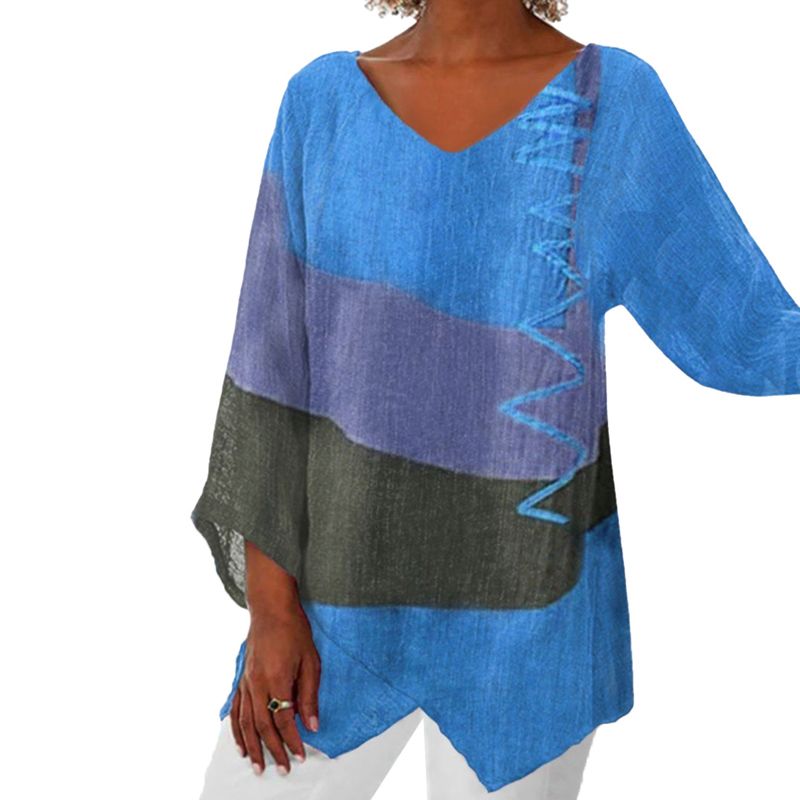 Chic Color-Block Blouse – Effortless Style for Every Occasion - Image 9