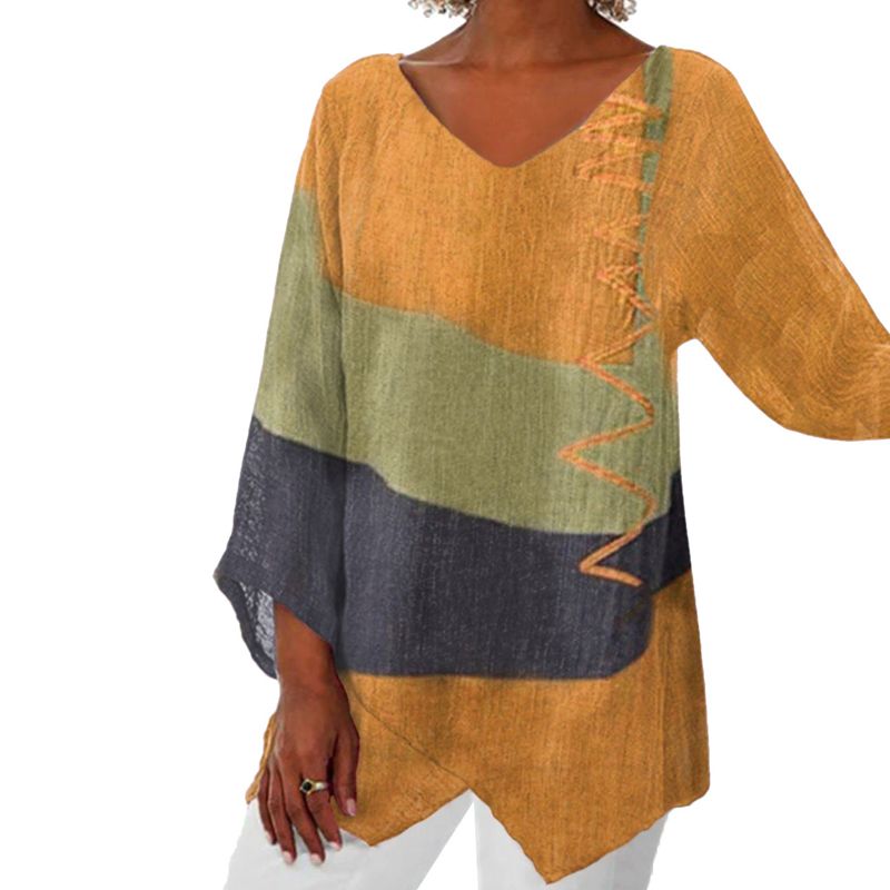 Chic Color-Block Blouse – Effortless Style for Every Occasion - Image 8