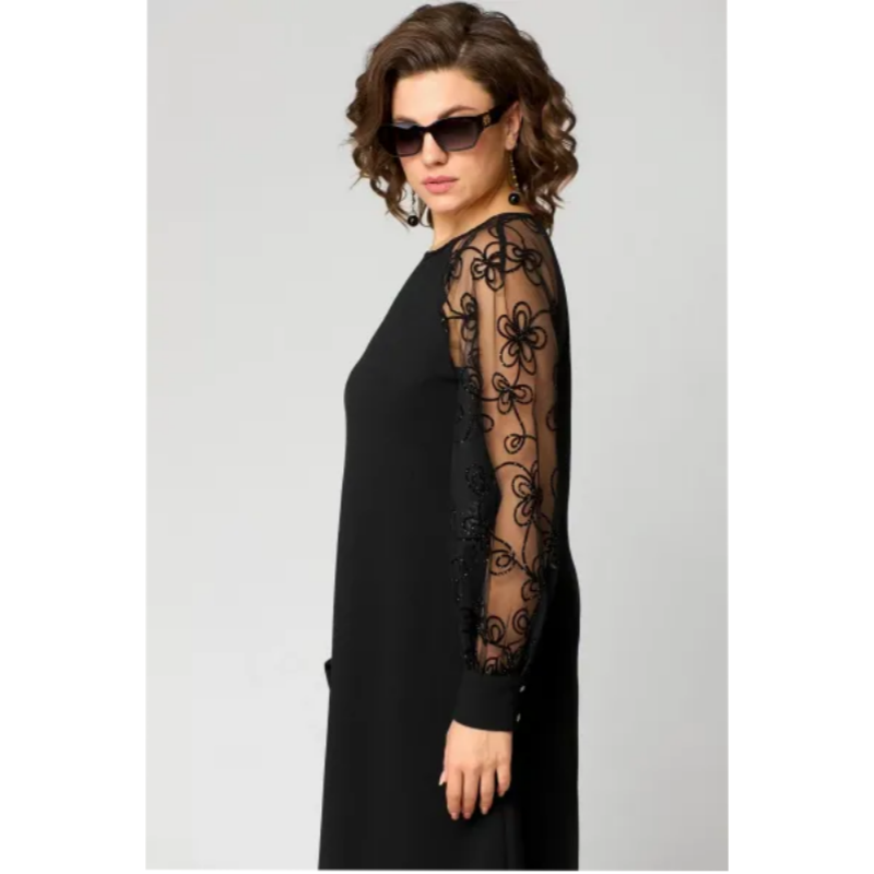 Mila – Women Floral Lace Sleeve Dress - Image 6