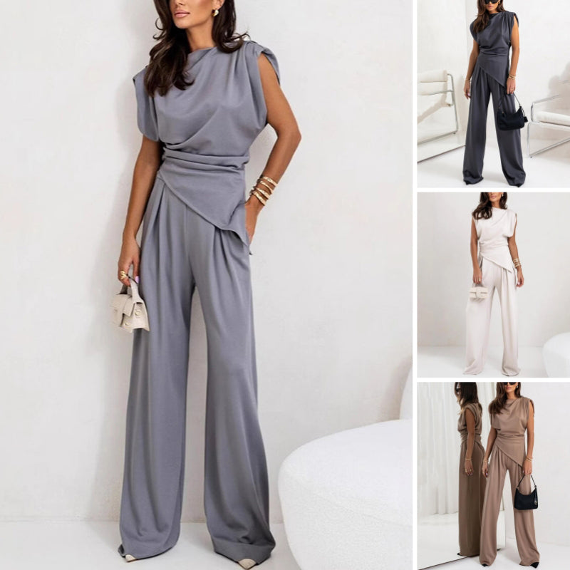 Elvira – Women Stylish Draped Jumpsuit - Image 1